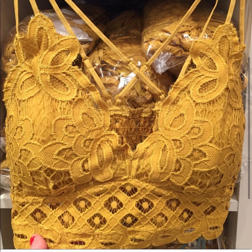 Yellow Bohemian Festival Crop Top - Picture 3 of 3